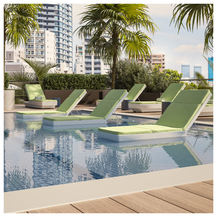 Curve Armless Adjustable Chaise Lounge with Pad by Tropitone