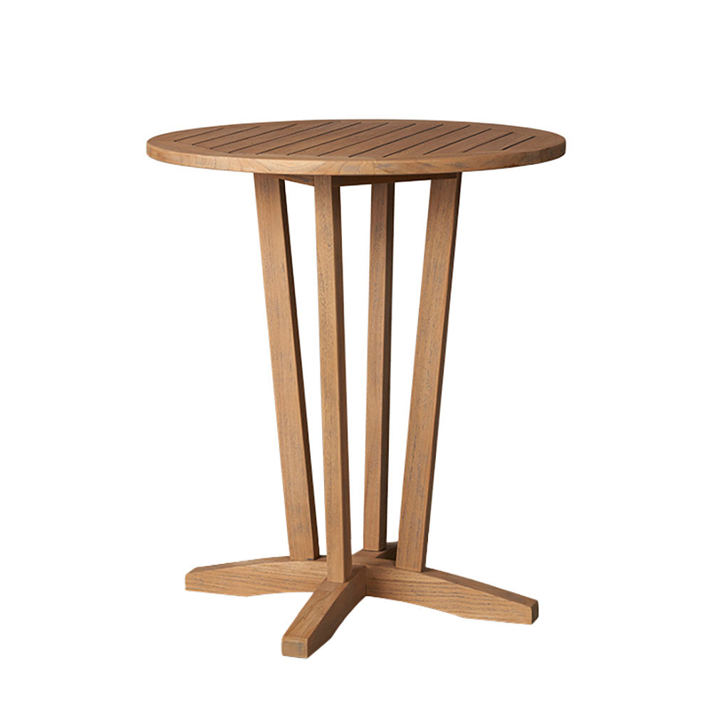 Teak 30” Round Balcony Table by Lloyd Flanders