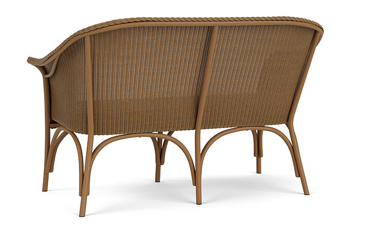 All Seasons Settee with Padded Seat by Lloyd Flanders