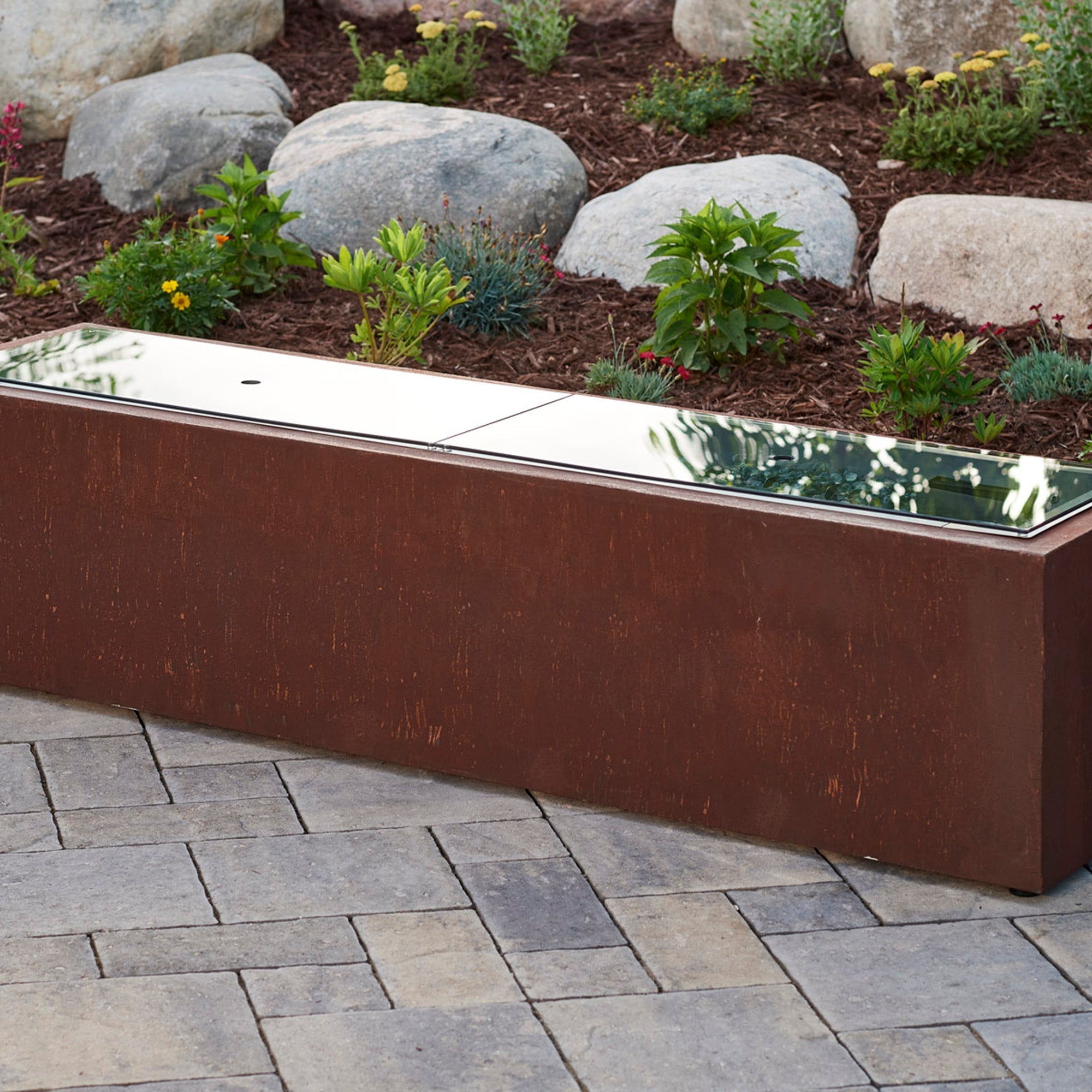 Linear Glass Burner Cover