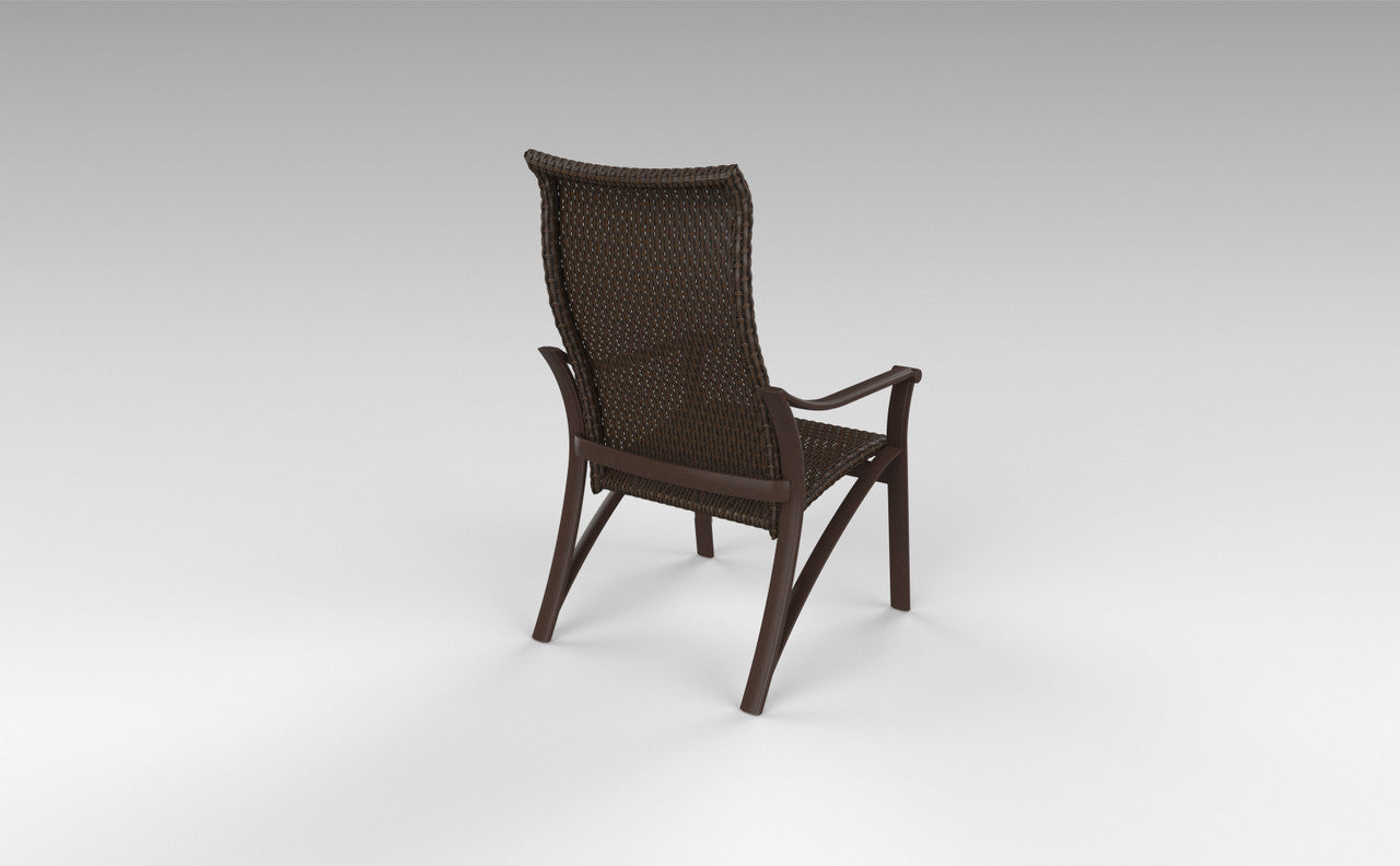Corsica Woven High Back Dining Chair by Tropitone