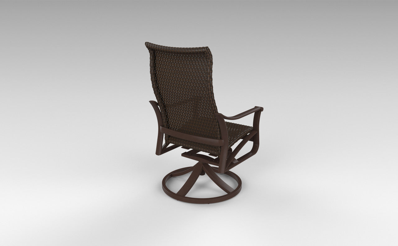Corsica Woven High Back Swivel Rocker by Tropitone
