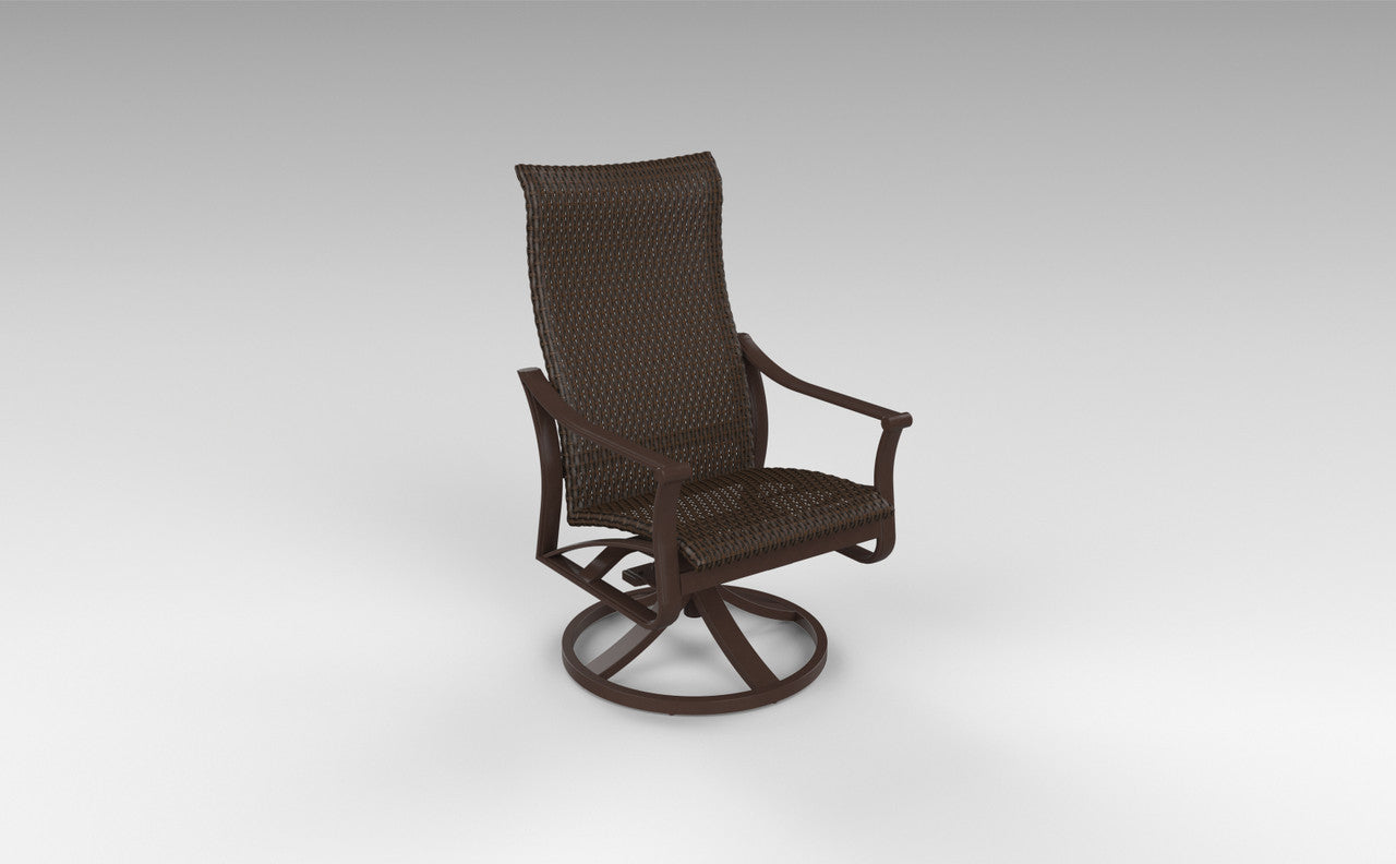 Corsica Woven High Back Swivel Rocker by Tropitone