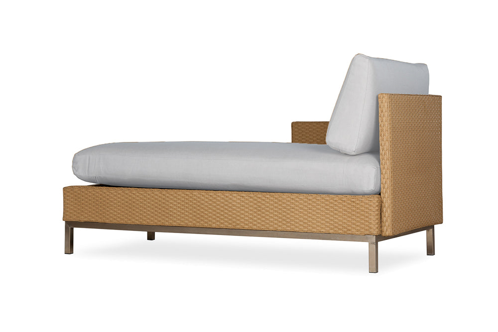 Elements Right Arm Chaise with Loom Arm and Back By Lloyd Flanders