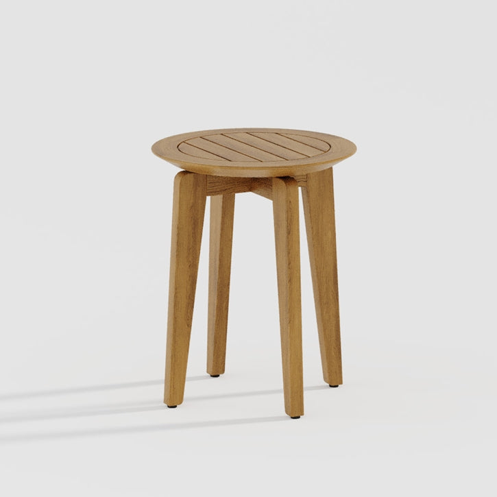 Teak Platon 16" Round Side Table by Tropitone