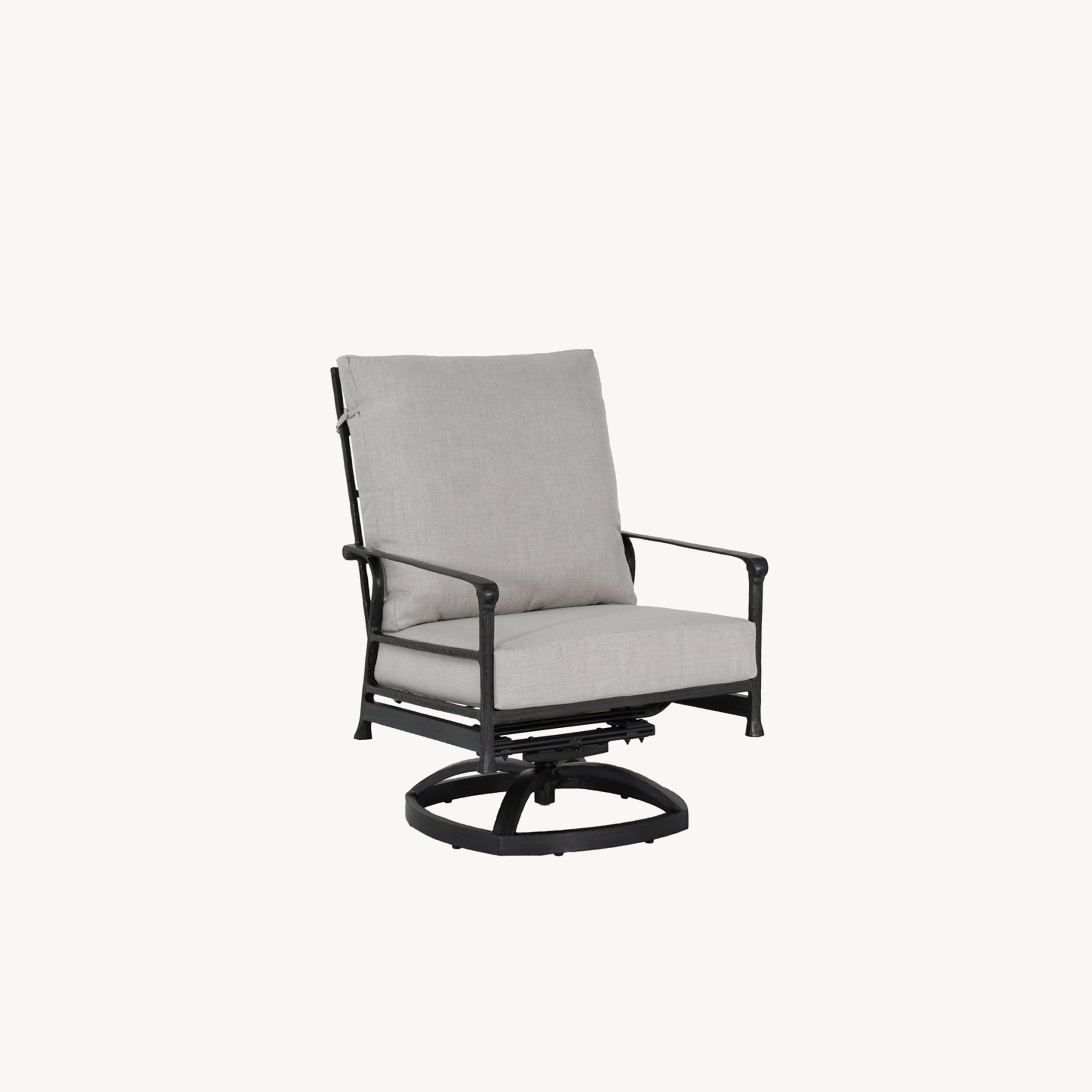 Marquis High Back Cushioned Lounge Swivel Rocker By Castelle