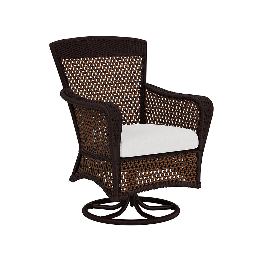 Grand Traverse Swivel Dining Armchair by Lloyd Flanders