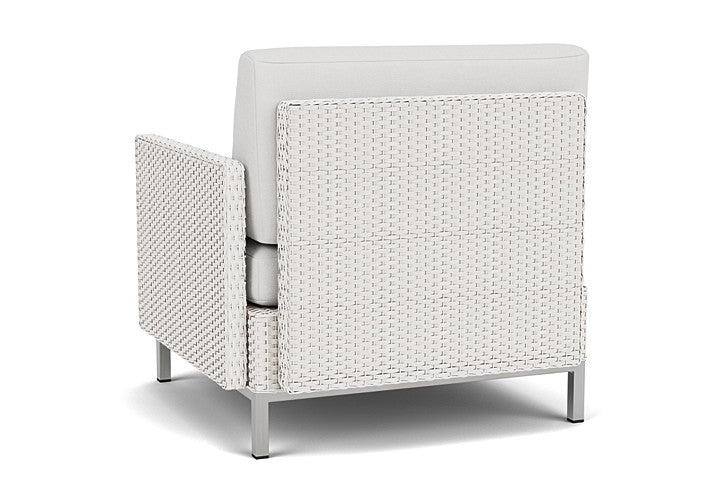 Elements Left Arm Lounge Chair with Loom Arm and Back By Lloyd Flanders
