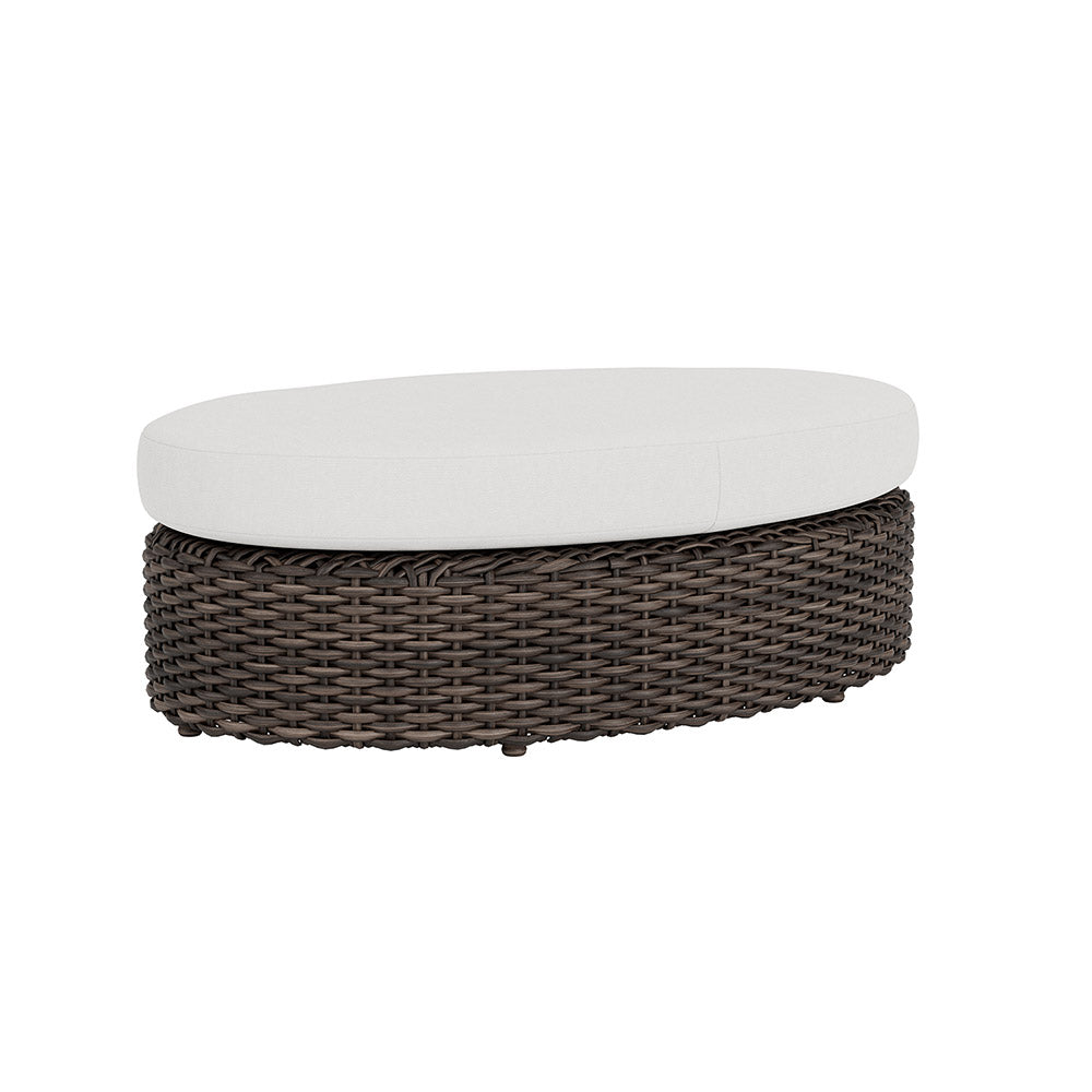 Largo Oval Ottoman by Lloyd Flanders