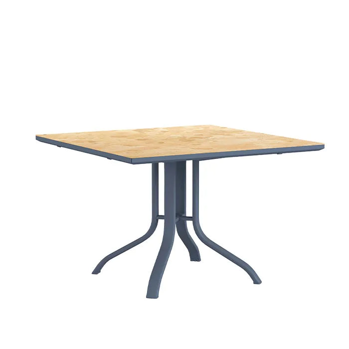 Horizons Forma Table KD Pedestal Bar Umbrella Table 36" Square by Tropitone