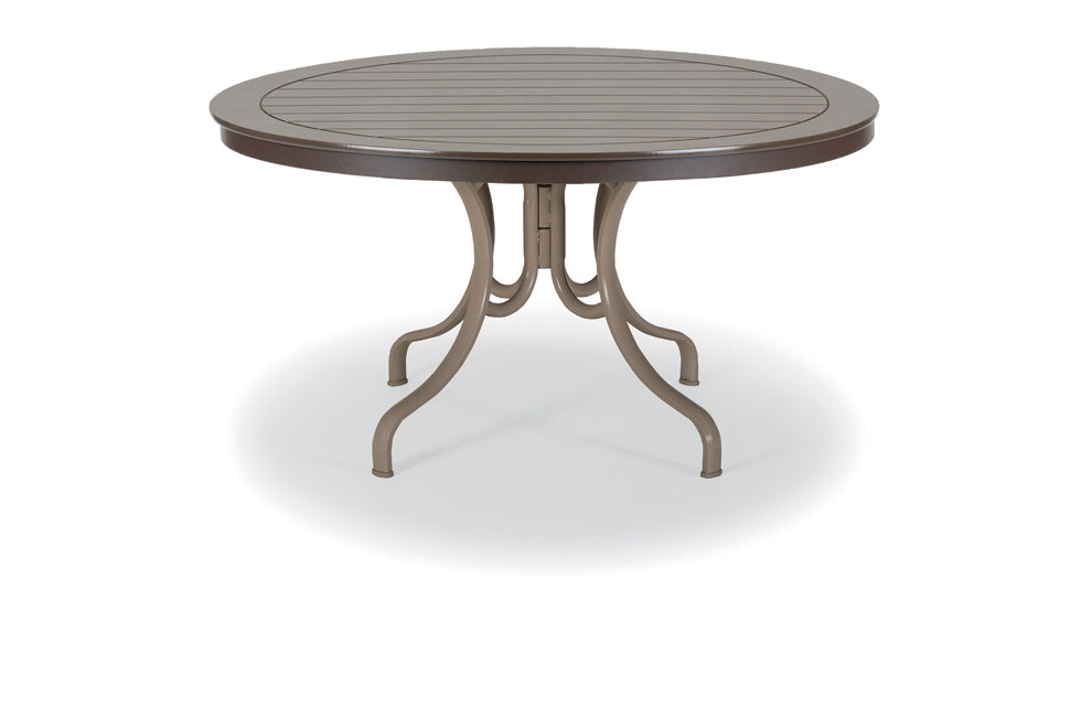 48" Round Deluxe Legs MGP Slat Top Table 