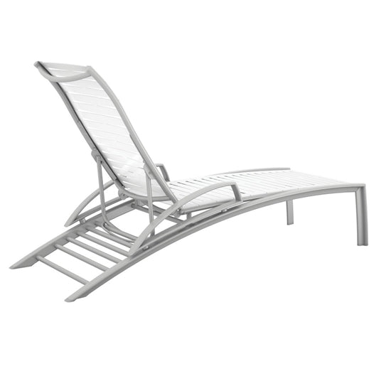 South Beach Chaise Lounge with Arms Ribbon Segment by Tropitone