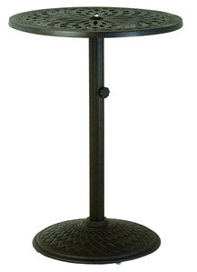 Mayfair 30" Round Pedestal Bar Table (Desert Bronze)