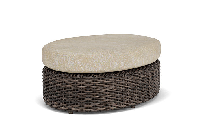 Largo Oval Ottoman by Lloyd Flanders
