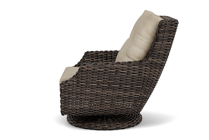 Largo High Back Swivel Rocker Lounge Chair by Lloyd Flanders