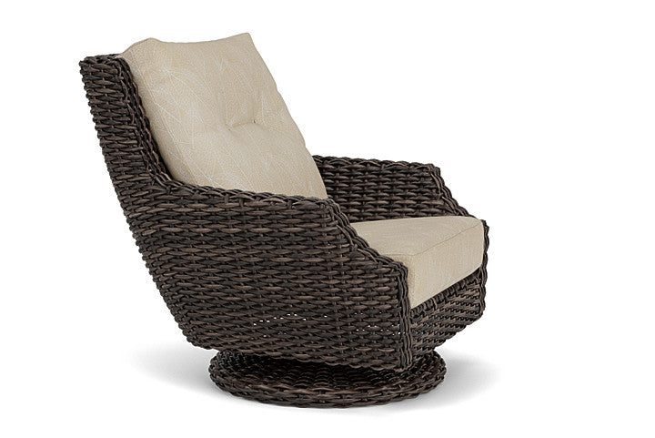 Largo High Back Swivel Rocker Lounge Chair by Lloyd Flanders