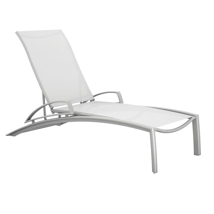 South Beach Elite Chaise Lounge with Arms Replacement Sling by Tropitone