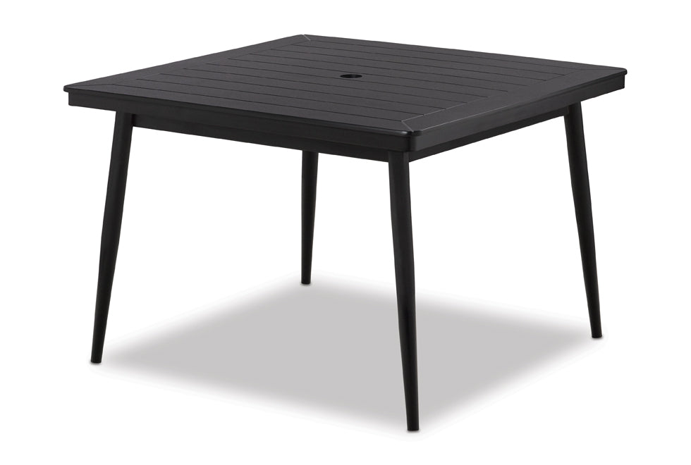 42" Square Tapered Leg MGP Slat Top Table By Telescope Casual