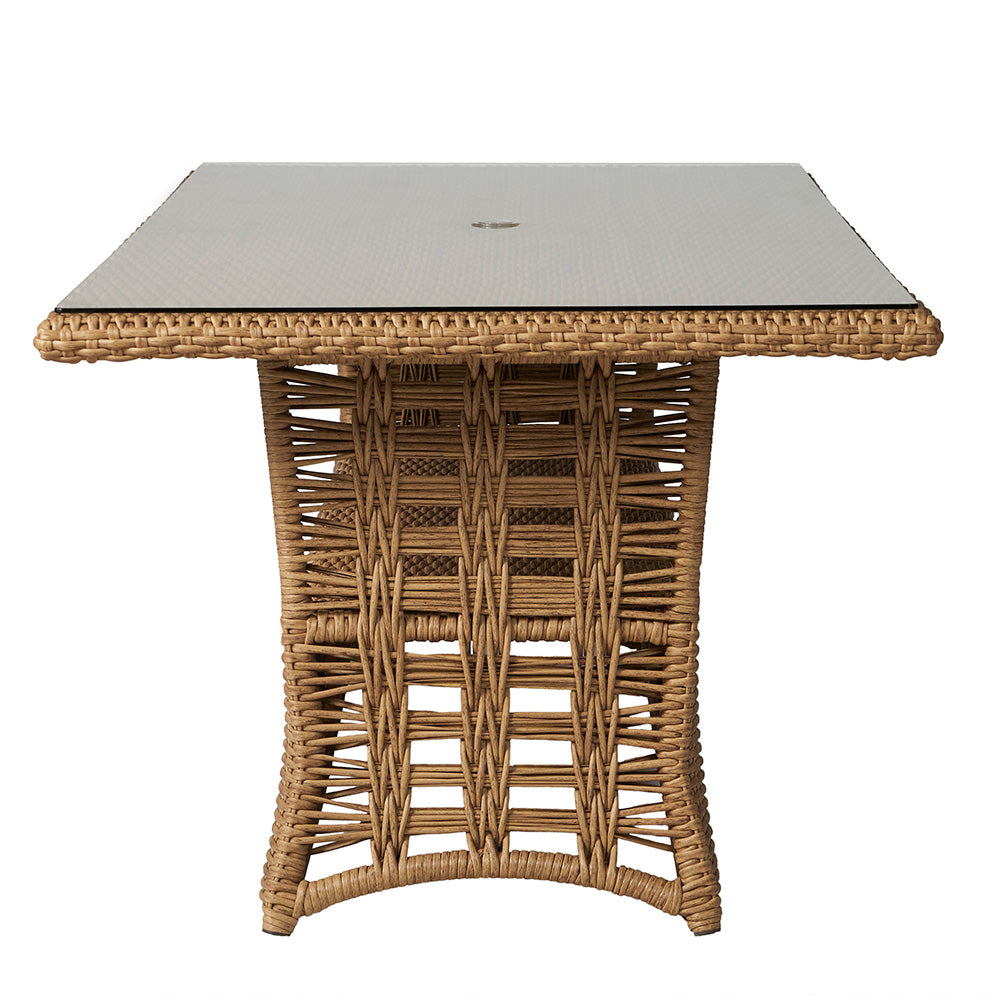 Magnolia 84" Rectangular Umbrella Dining Table by Lloyd Flanders