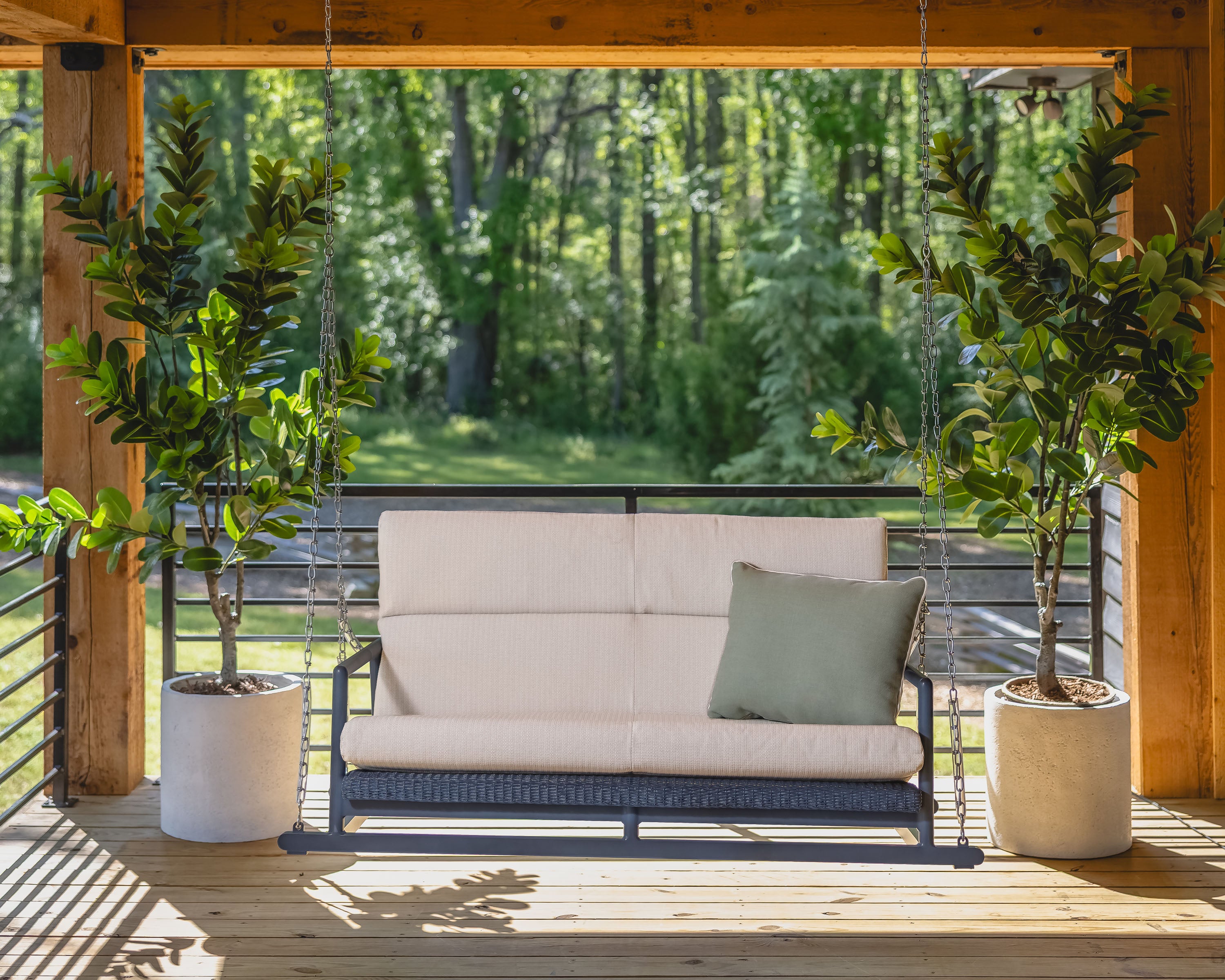 Cascade Porch Swing by Lloyd Flanders