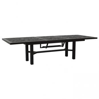 Arazzo "84 - 116" x 44" Rectangular Extension Dining Table extended