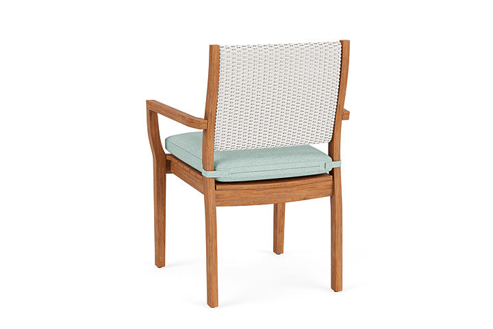 Teak Loom Back Teak Dining Armchair by Lloyd Flanders