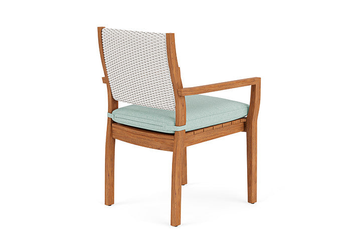 Teak Loom Back Teak Dining Armchair by Lloyd Flanders