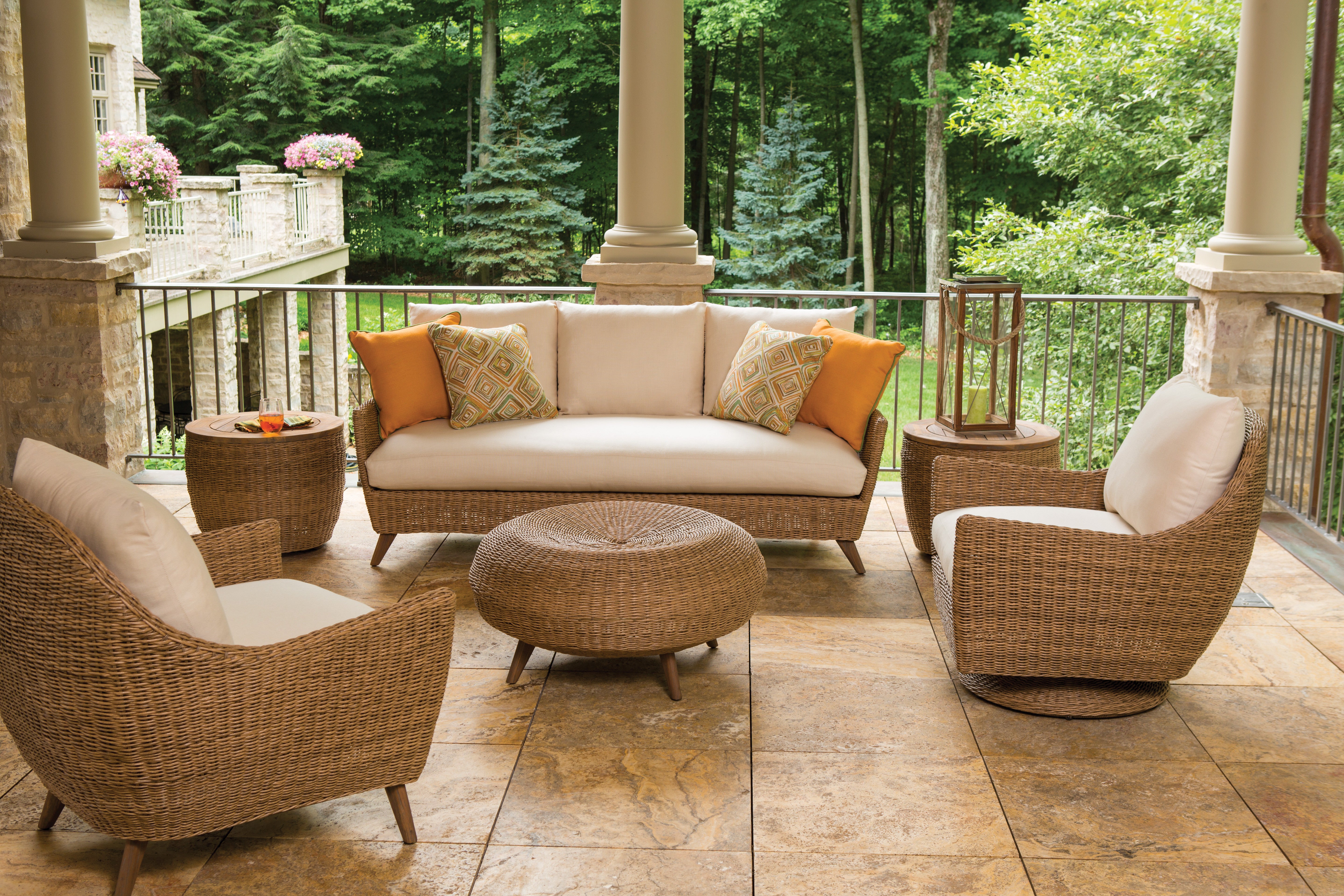 Tobago Swivel Rocker Lounge Chair Replacement Cushion by Lloyd Flanders