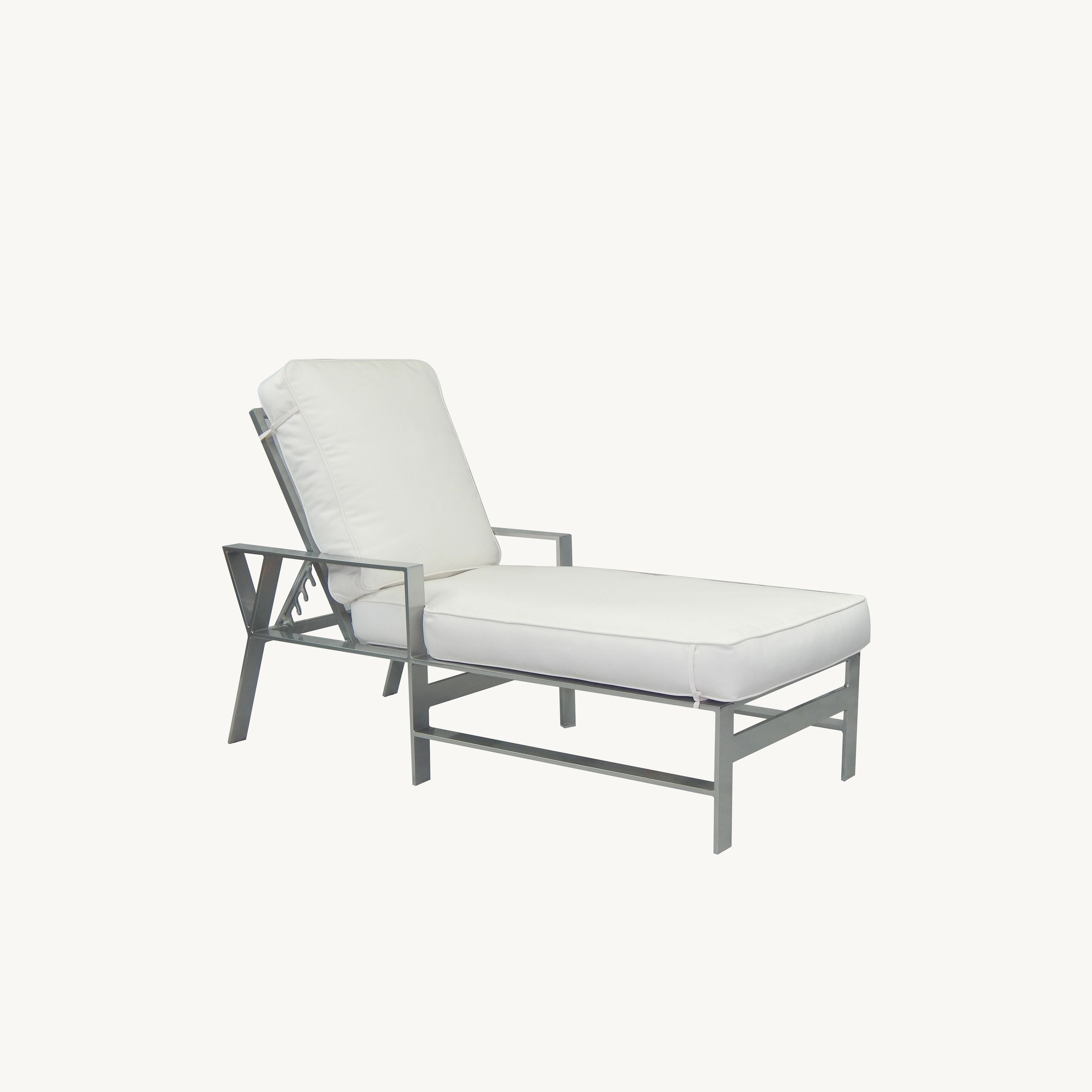 Trento Adjustable Cushioned Chaise Lounge By Castelle