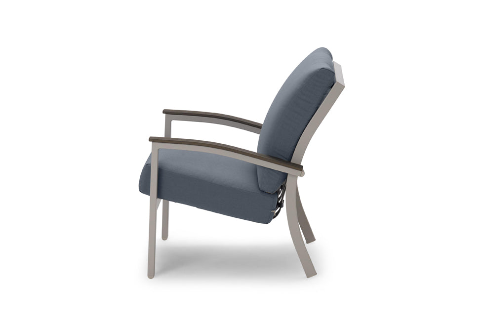 Bazza Cushion Arm Chair with Polymer Arms By Telescope Casual