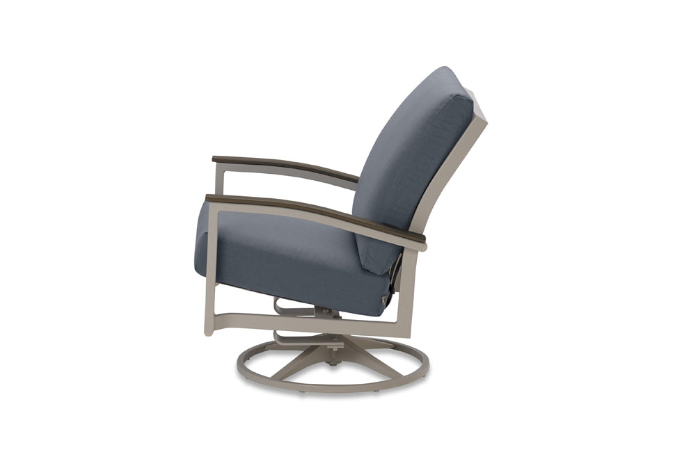 Bazza Cushion Swivel Rocker with Polymer Arms By Telescope Casual
