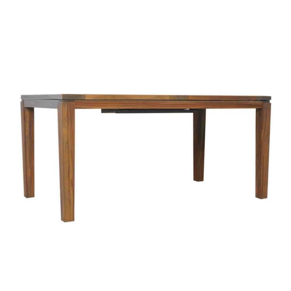 Teak 63-84” Butterfly Leaf Umbrella Dining Table by Lloyd Flanders