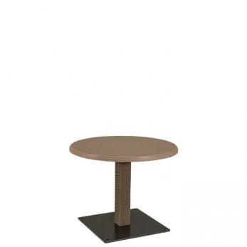 Evo Woven Pedestal Dining Table Base with top