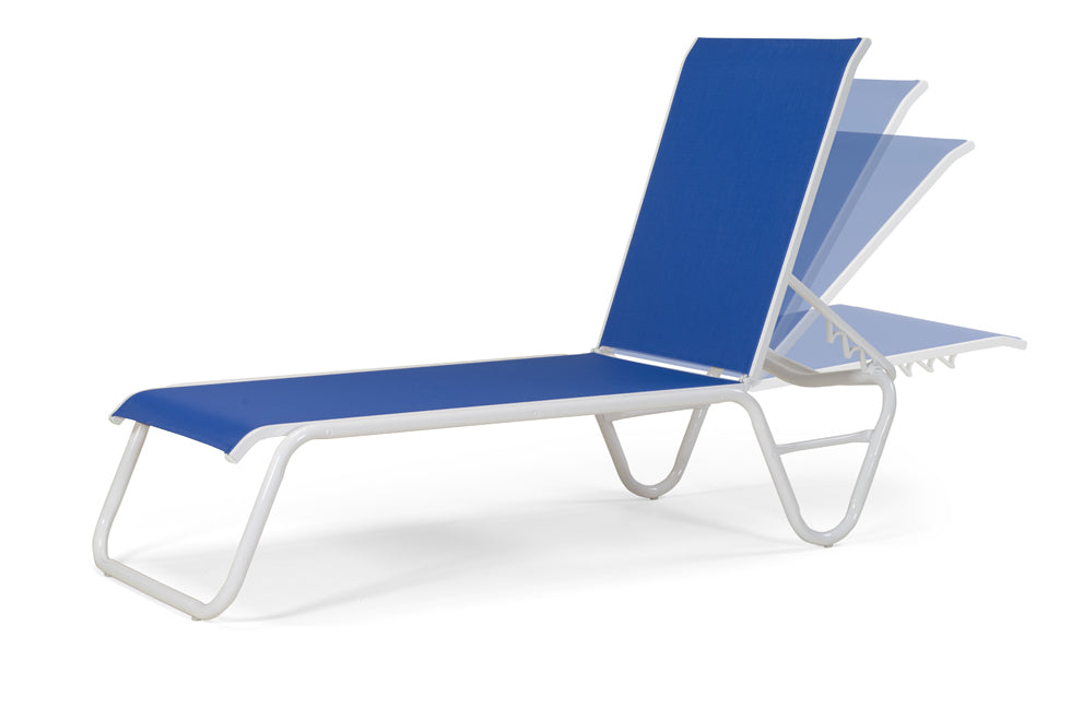 Gardenella Sling Four-Position Lay-flat Stacking Armless Chaise - Thumbnail 2
