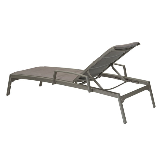 Elance Chaise Lounge w/ Arms Replacement Padded Sling by Tropitone