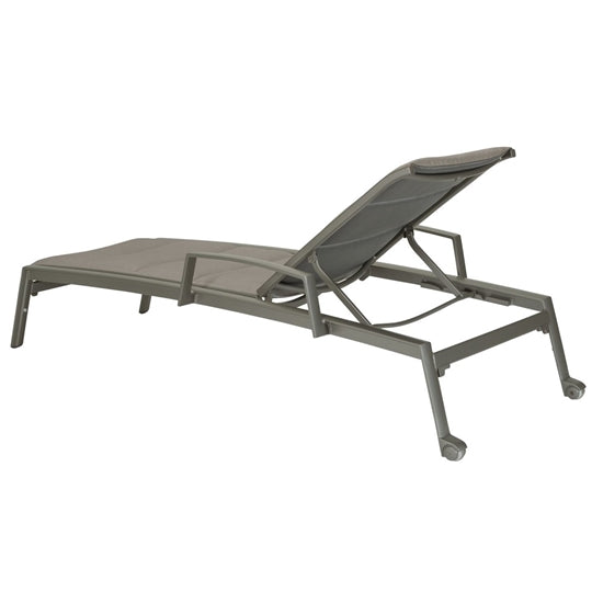 Elance Chaise Lounge w/ Arms Replacement Padded Sling by Tropitone
