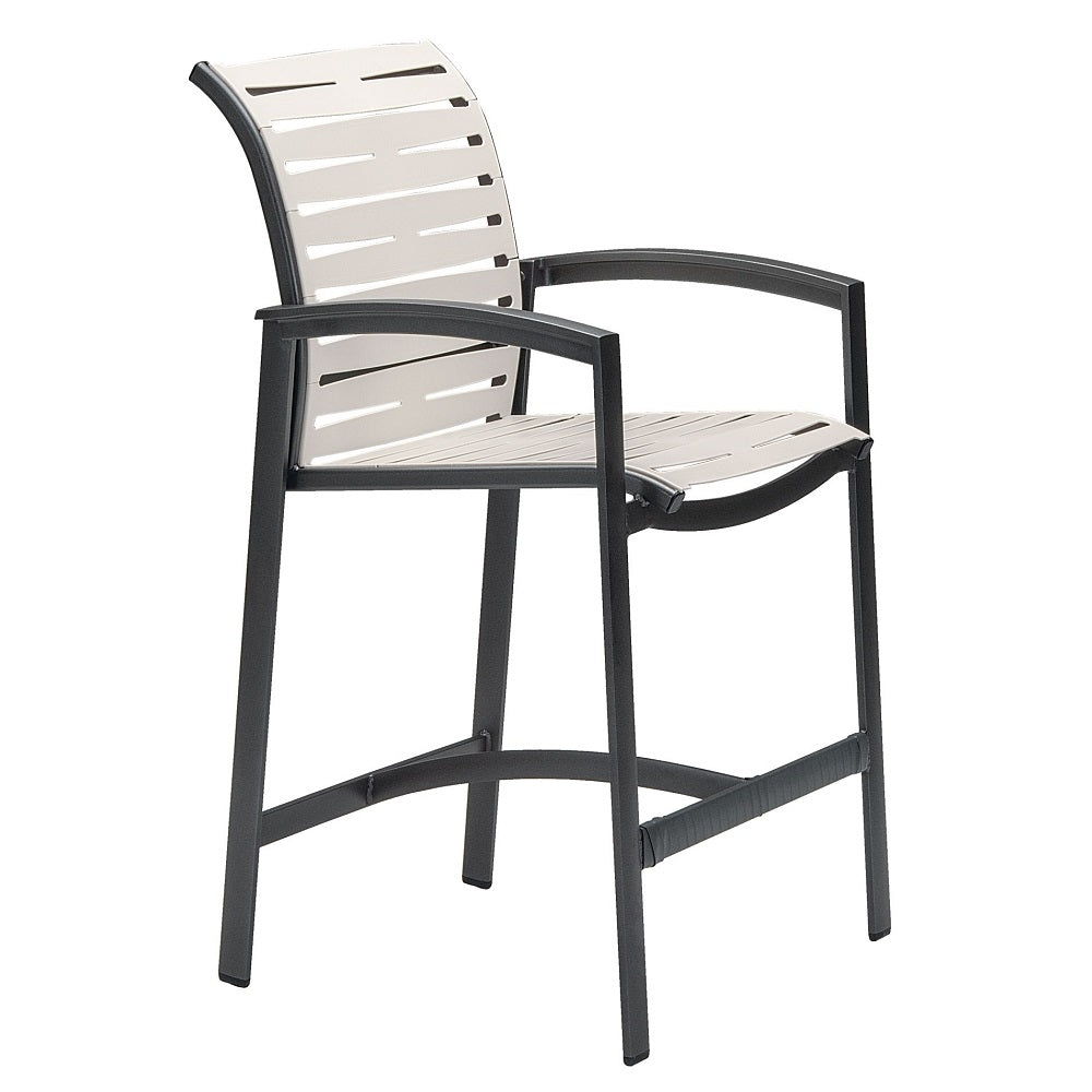 Elance Stationary Bar Stool Ribbon Segment by Tropitone
