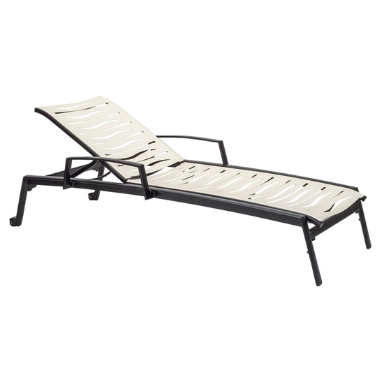 Elance Chaise Lounge with Wheels by Tropitone
