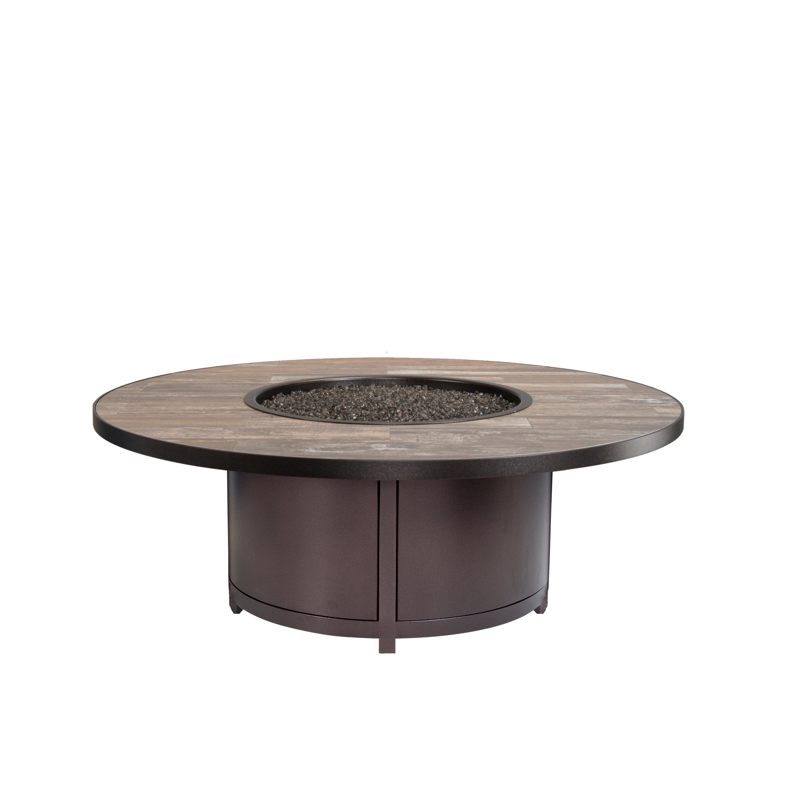 54" Dia Round Elba Aluminum Fire Pit by Ow Lee