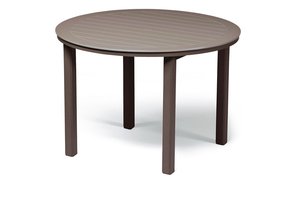 54" Round Parson Leg MGP Slat Top Table By Telescope Casual