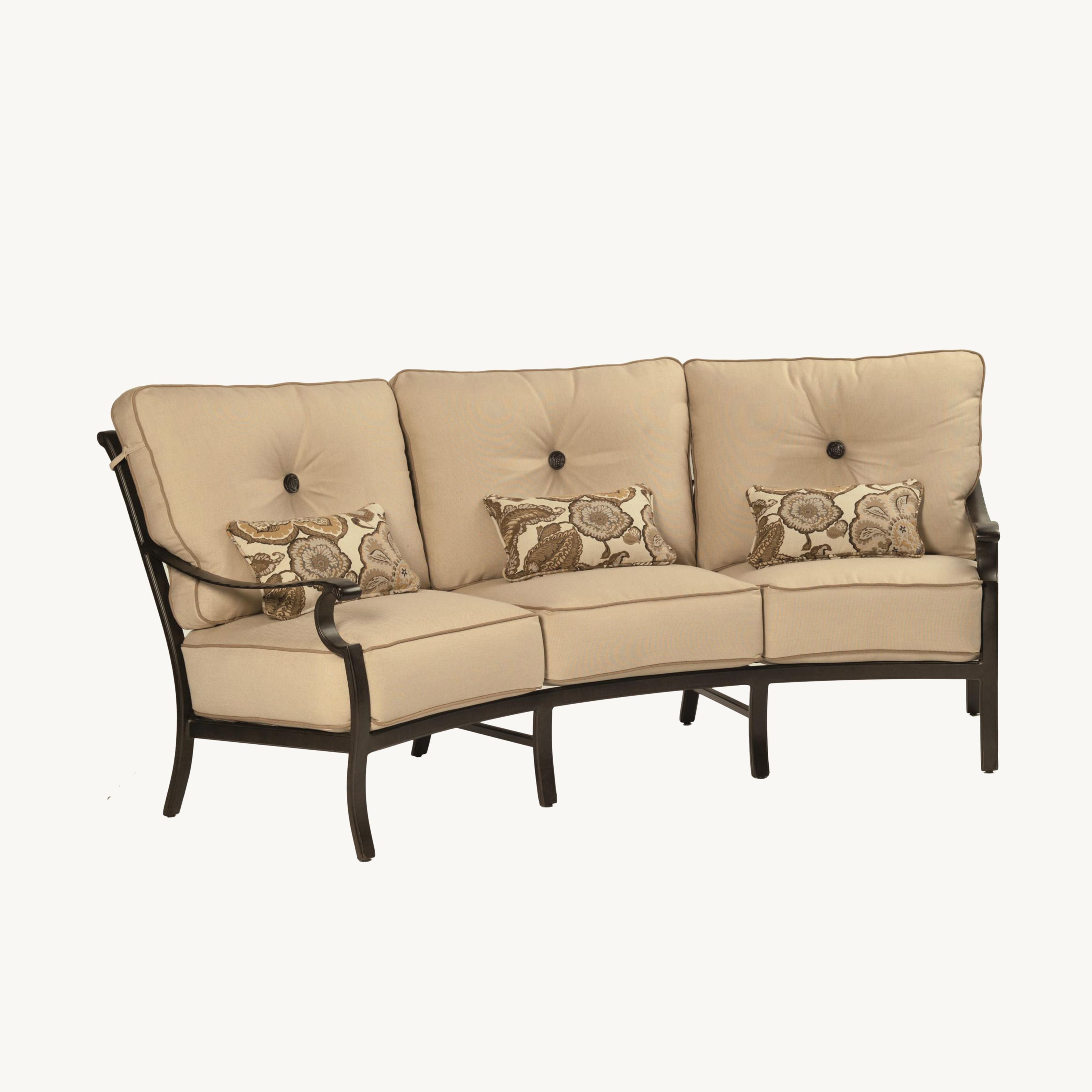 Monterey High Back Cushioned Crescent Sofa By Castelle