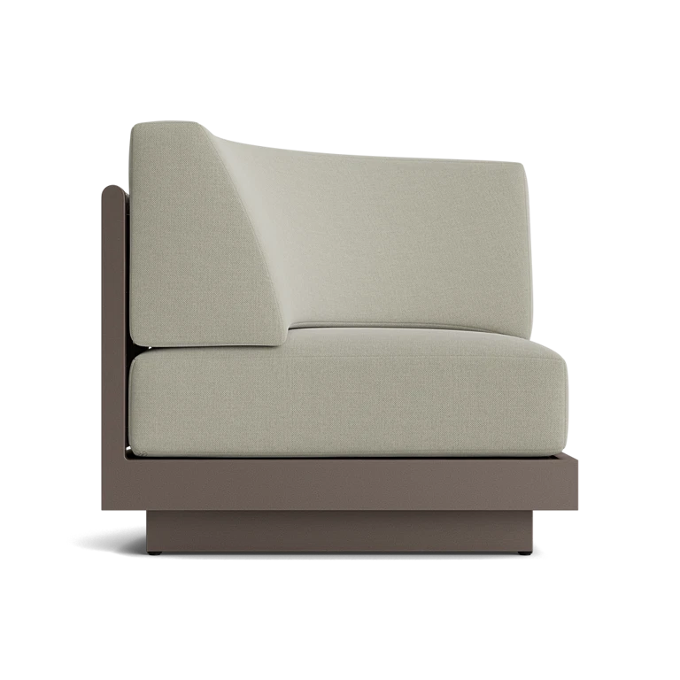 Huntley Curved Corner Chair by Brown Jordan