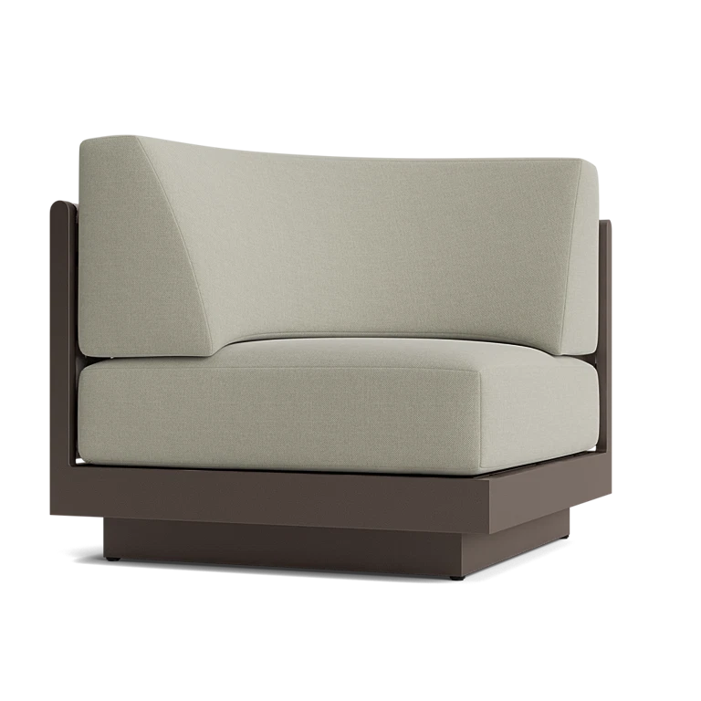 Huntley Curved Corner Chair by Brown Jordan