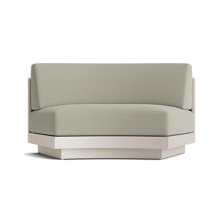Huntley Curved Armless Chair by Brown Jordan