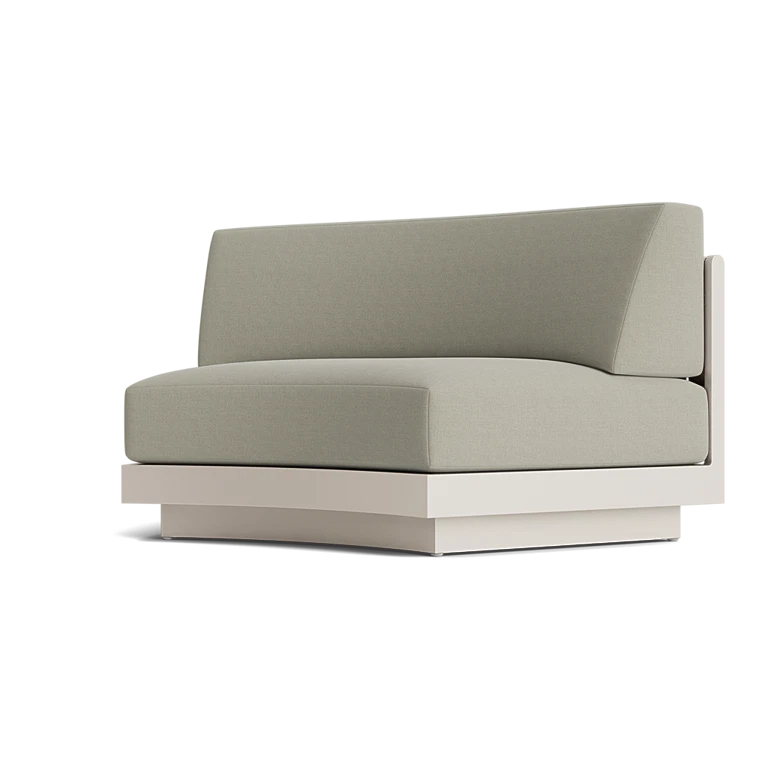 Huntley Curved Armless Chair by Brown Jordan