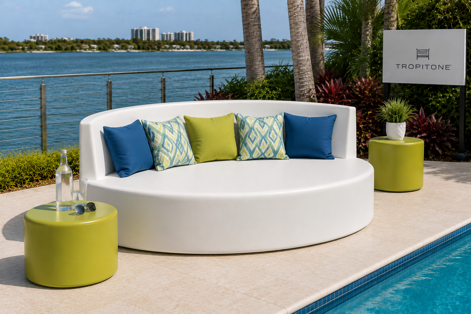 Curve Full Circle 1/2 Back Party Lounger by Tropitone