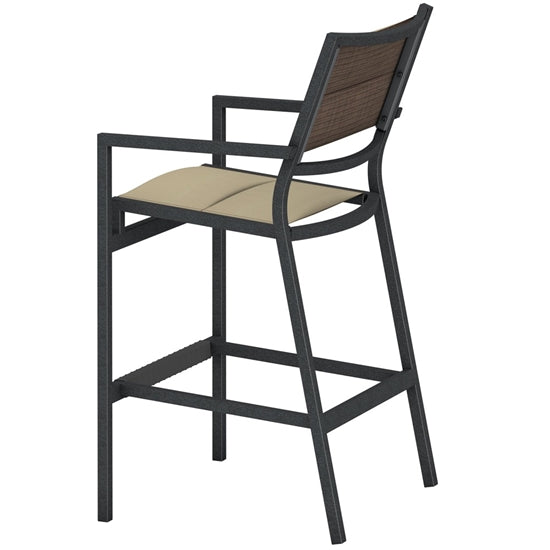 Cabana Club Padded Sling Stationary Bar Stool by Tropitone