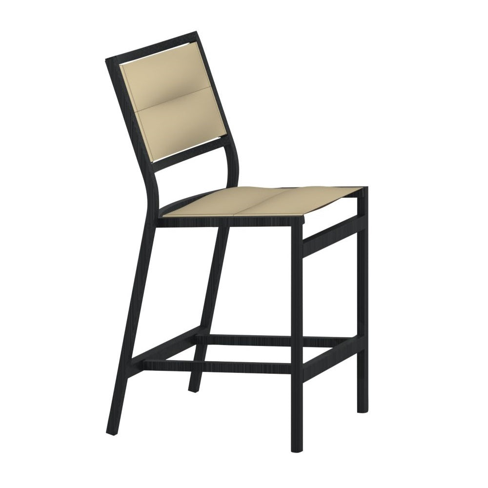 Cabana Club Padded Sling 25" Armless Stationary Counter Height Stool by Tropitone