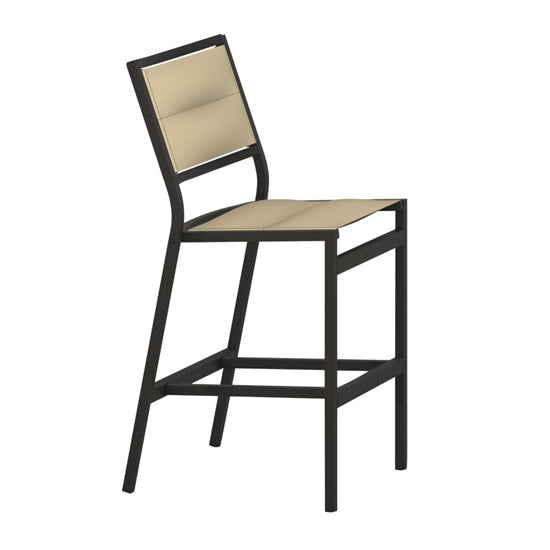 Cabana Club Padded Sling 28" Armless Stationary Bar Stool by Tropitone