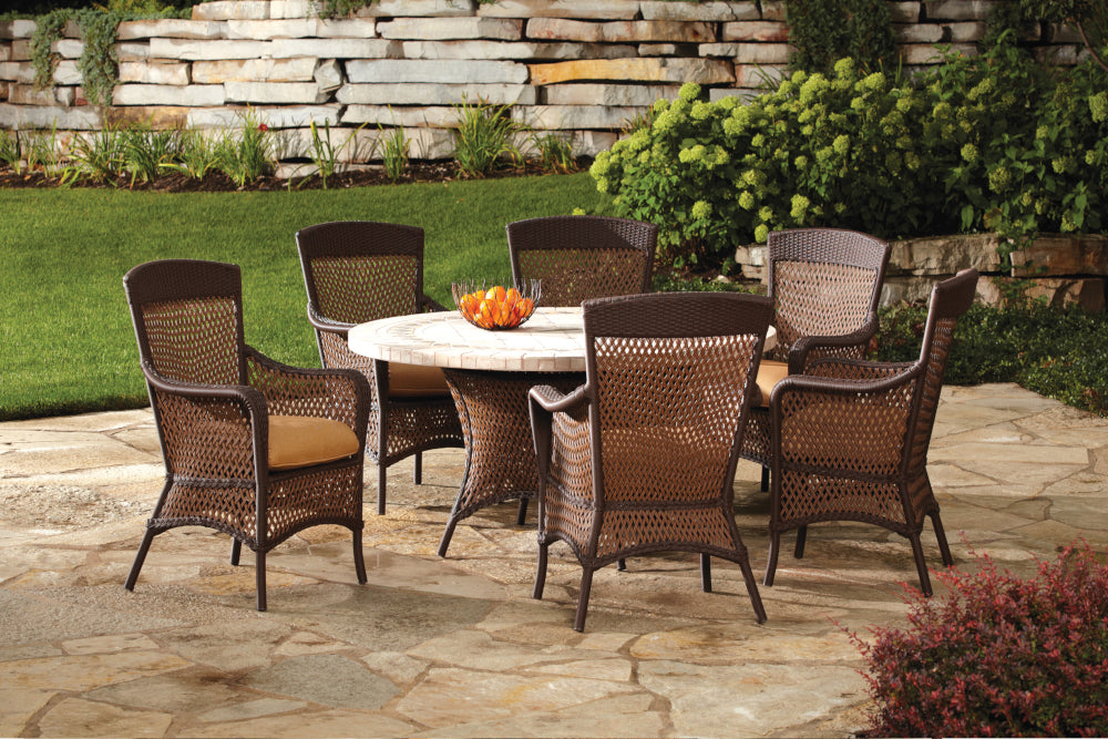 Grand Traverse Dining Armchair Replacement Cushion by Lloyd Flanders